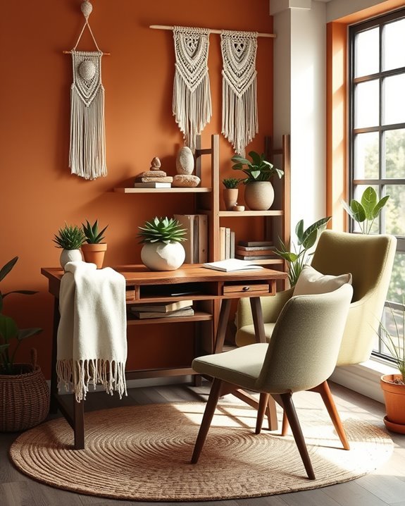 cozy earthy workspace sanctuary