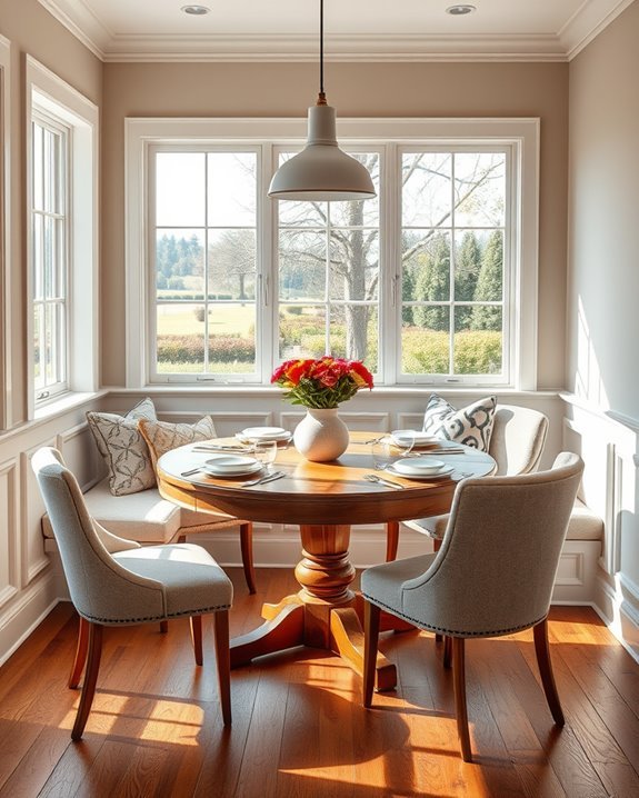 cozy family meal nook