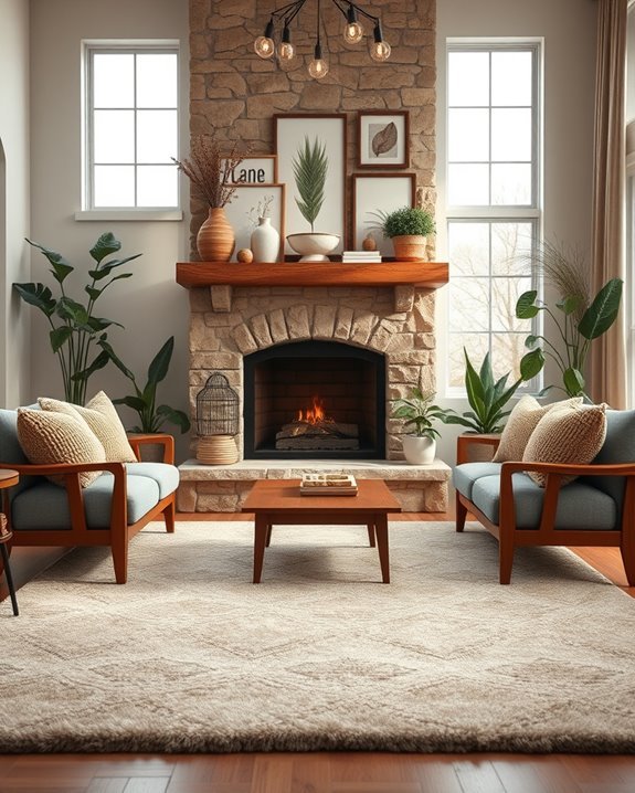 cozy fireplace style selection