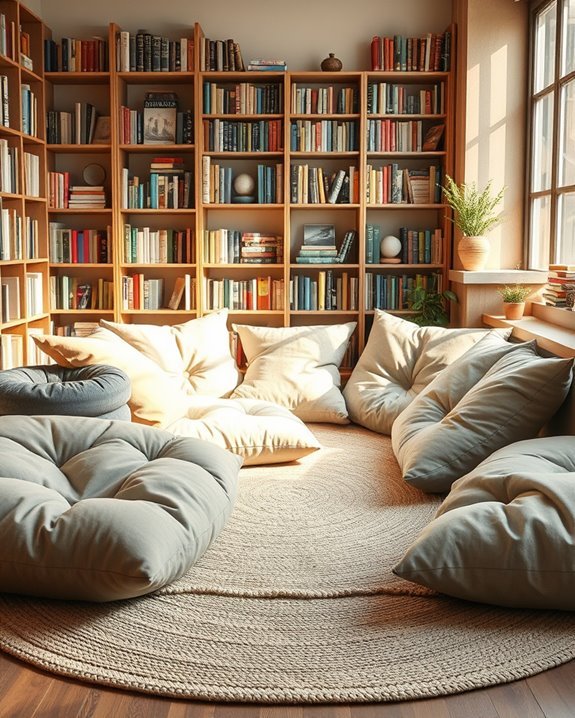 cozy floor cushions relaxation
