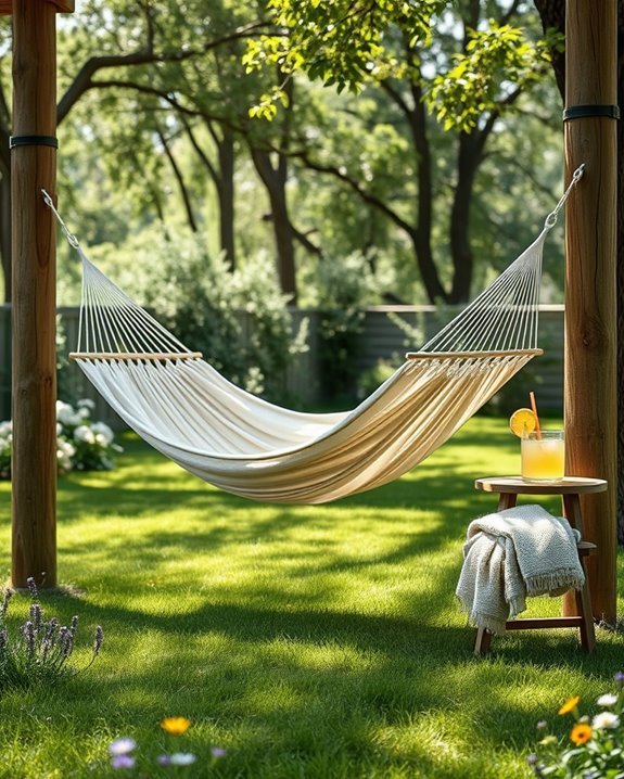 cozy hammock relaxation space