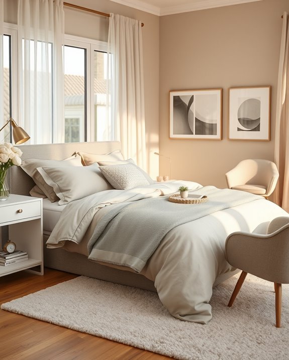 cozy layers and calming scents