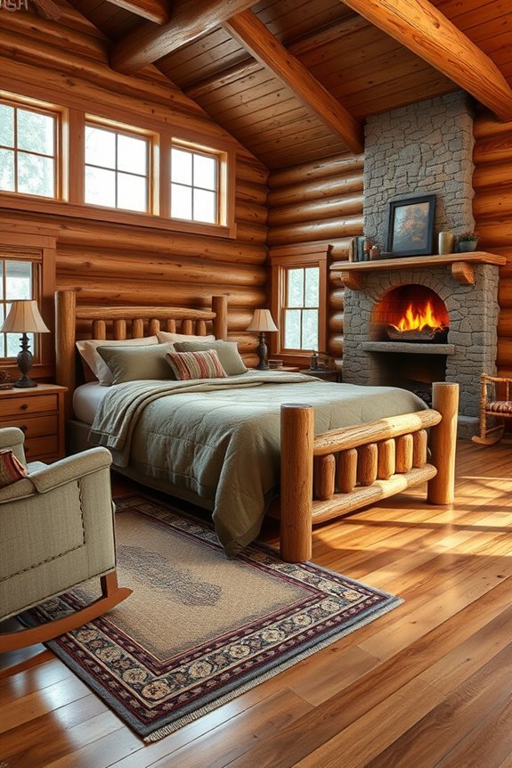 cozy natural wood retreat