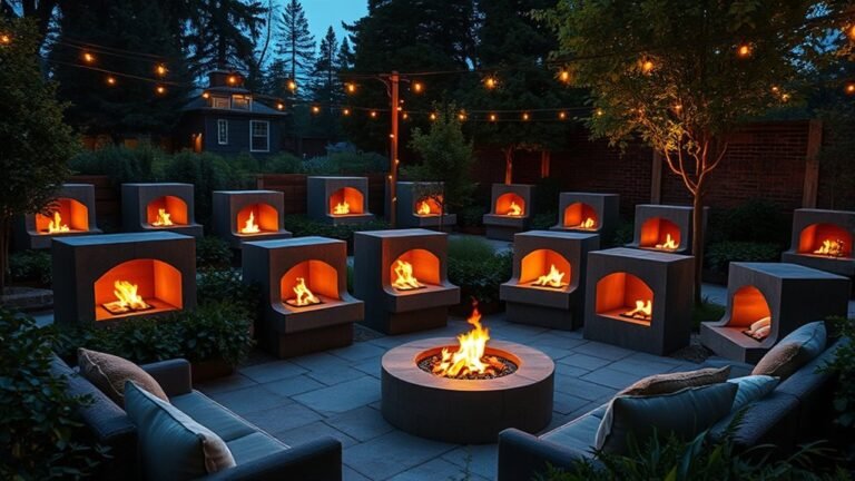 cozy outdoor fireplace designs