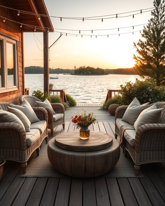 cozy outdoor gathering spot