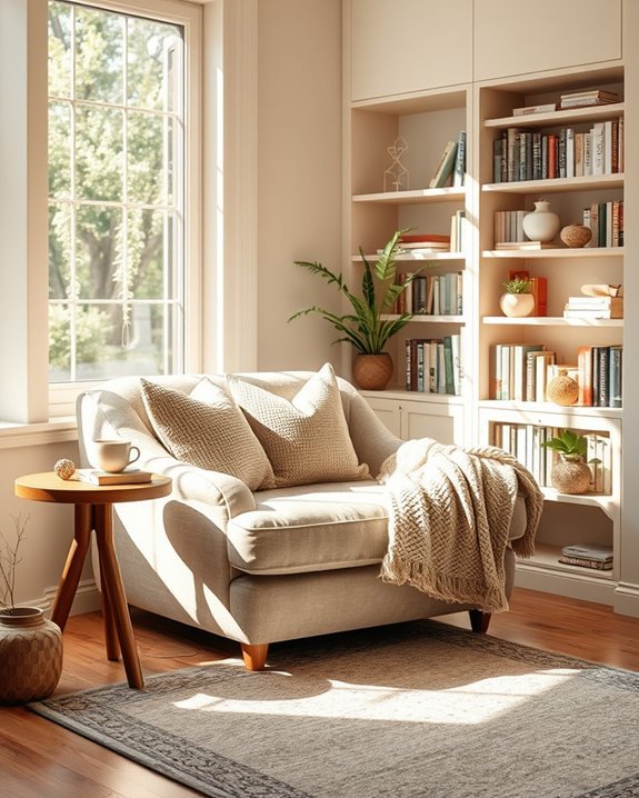 cozy reading corner retreat