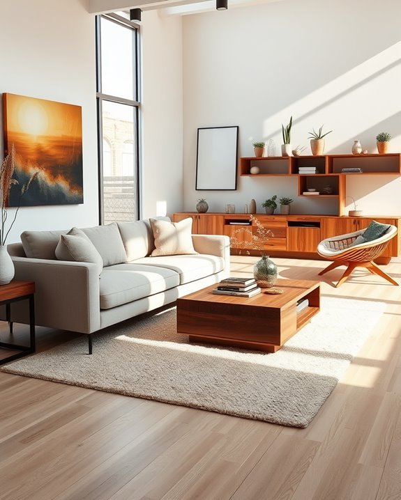 cozy rustic wood accents