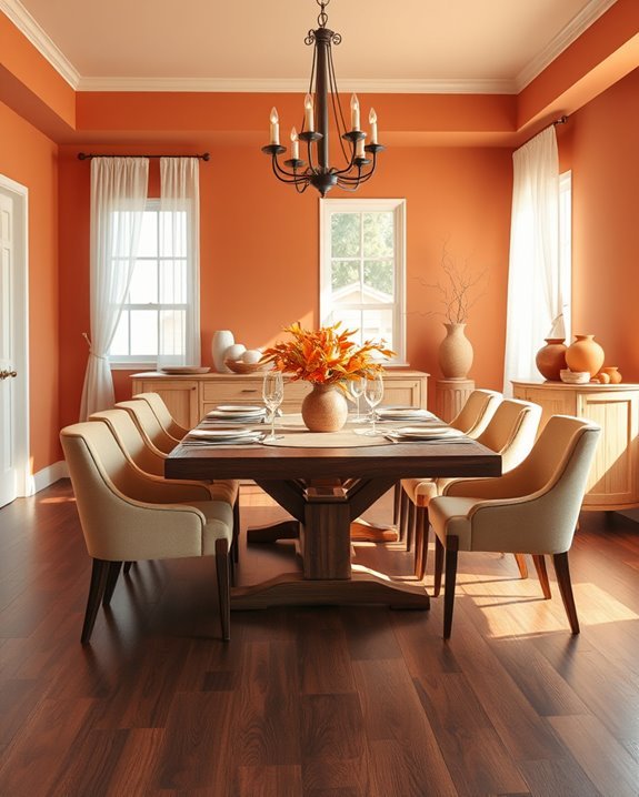 cozy warm terracotta ambiance
