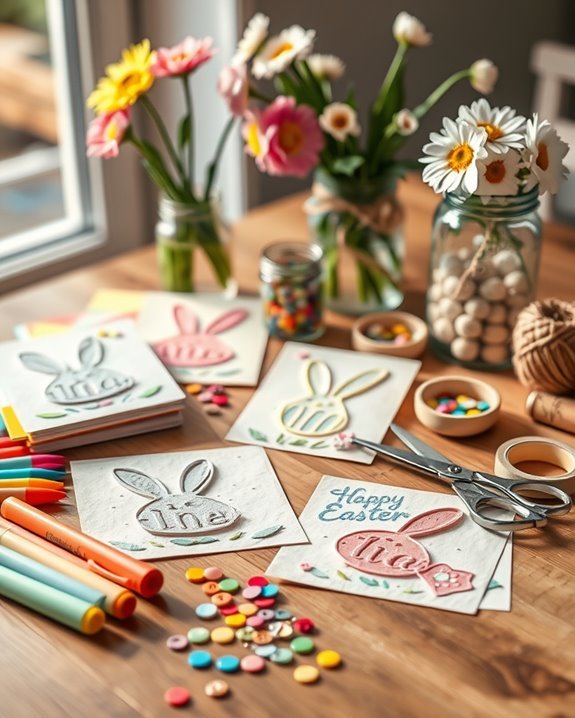 crafting personalized easter cards