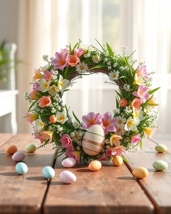 crafting vibrant decorative wreaths