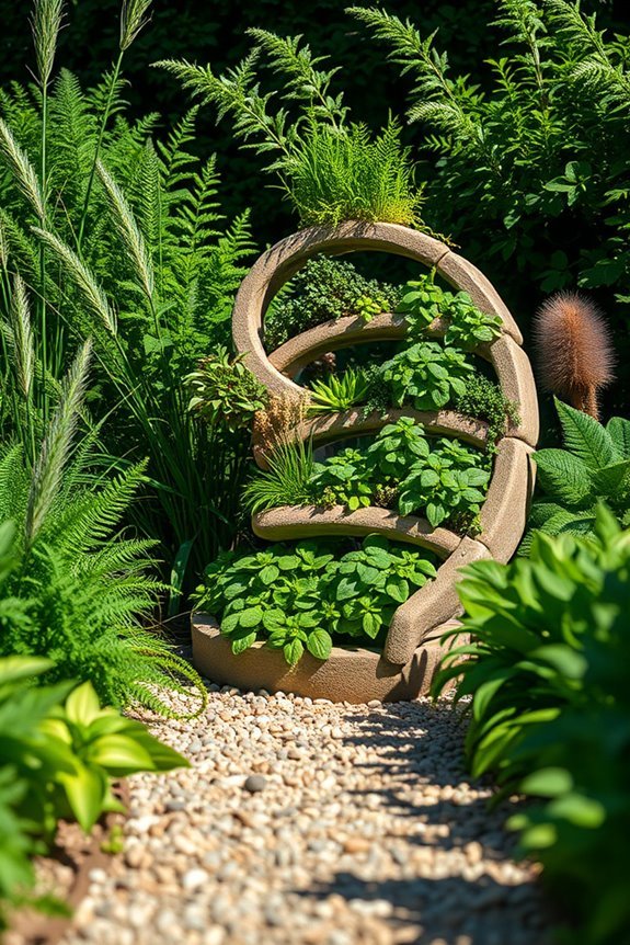 create a stunning herb spiral