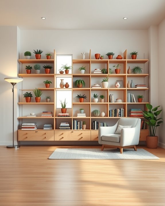 creative and stylish shelving