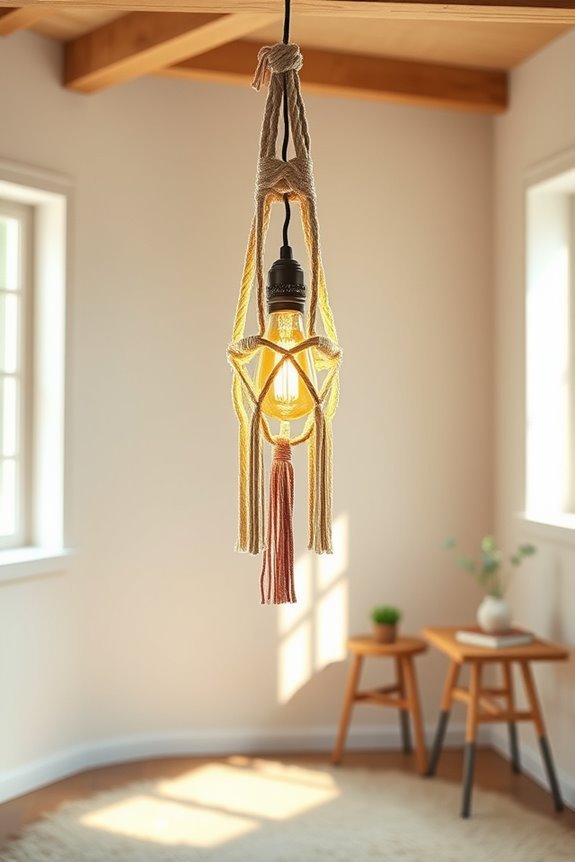 creative diy light hangers