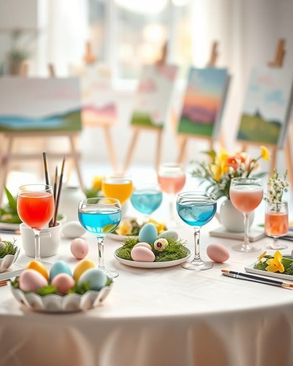 creative easter paint party
