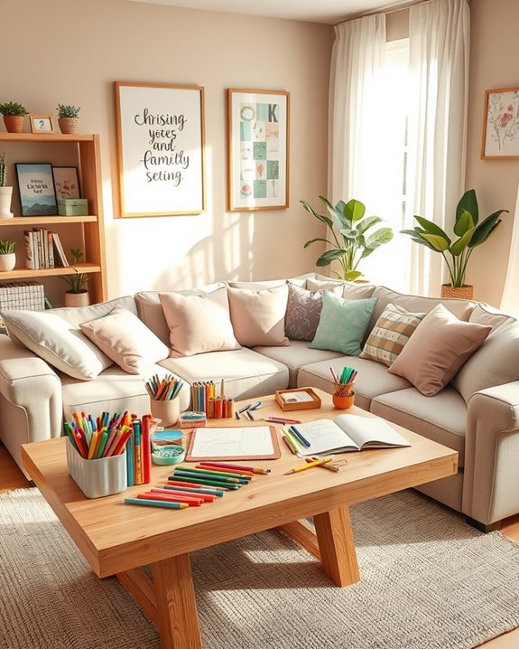 creative family crafting space
