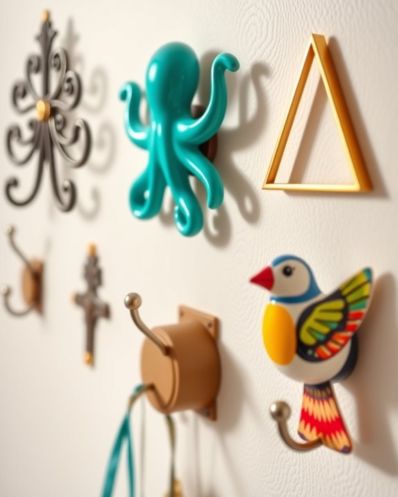 creative functional wall hooks