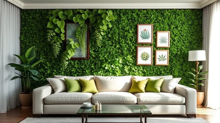 creative green wall decor