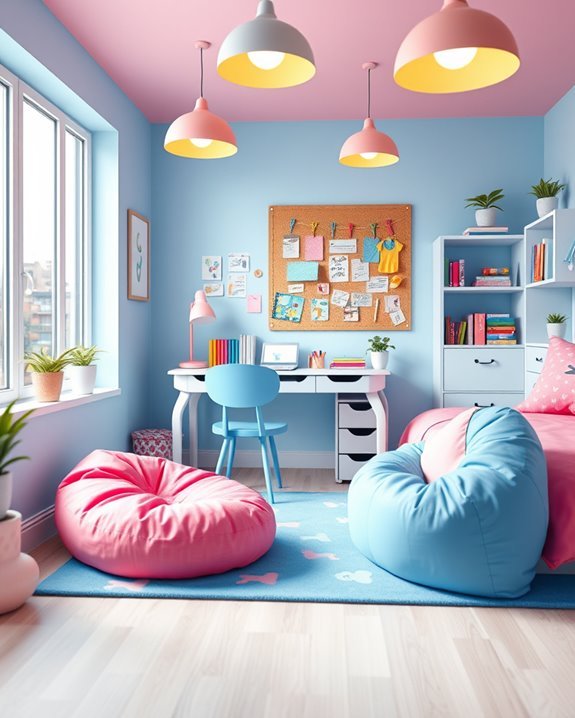 creative homework station setup