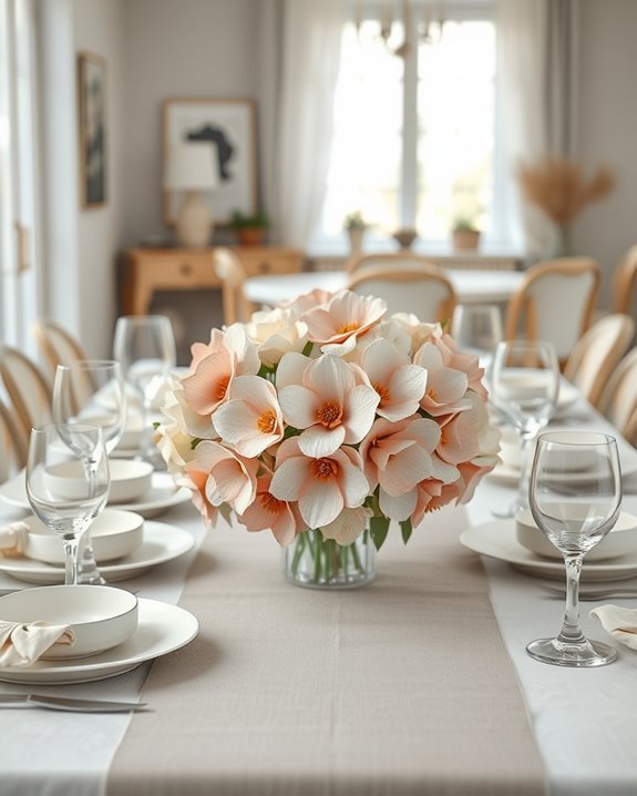 creative paper table centerpieces