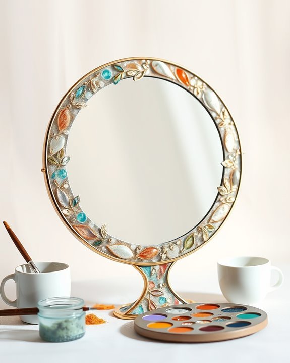 creative resin mirror inlays