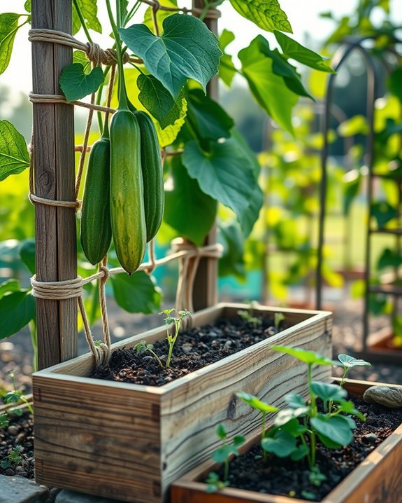 cucumber supports enhance growth