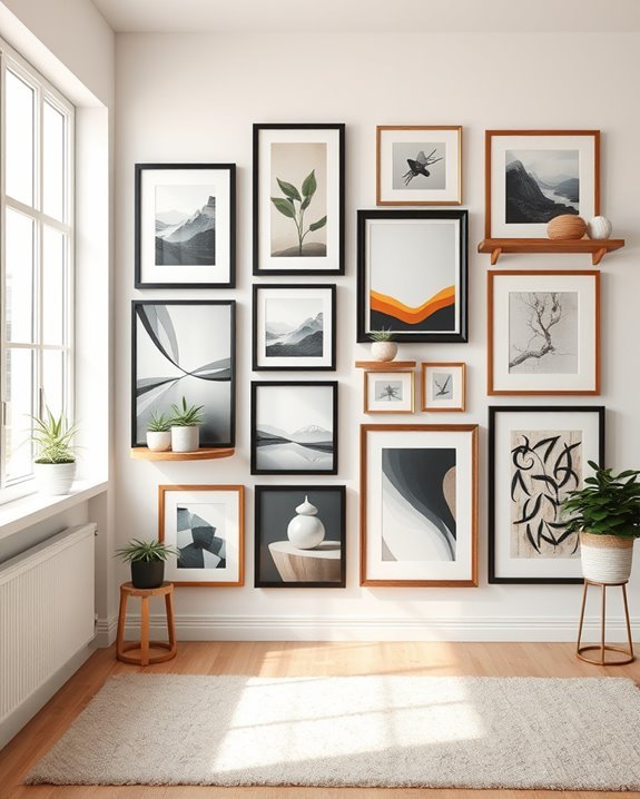 curated gallery wall aesthetics