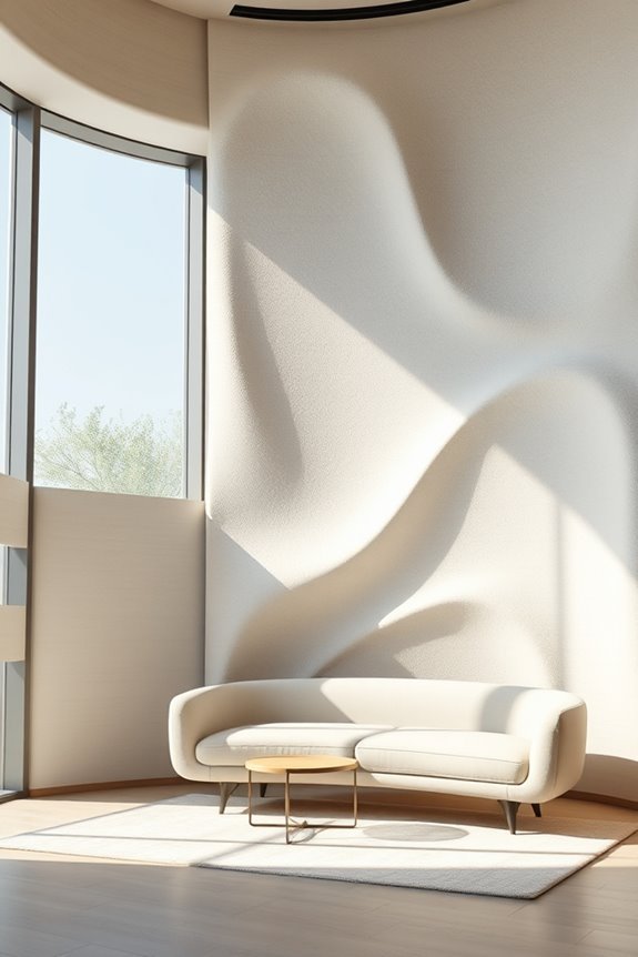 curved acoustic foam design