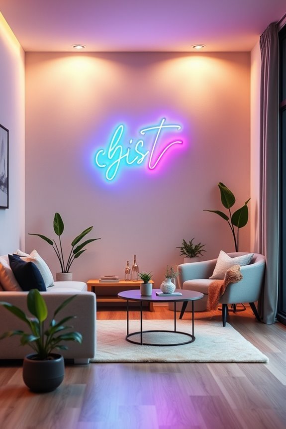 custom neon sign decor