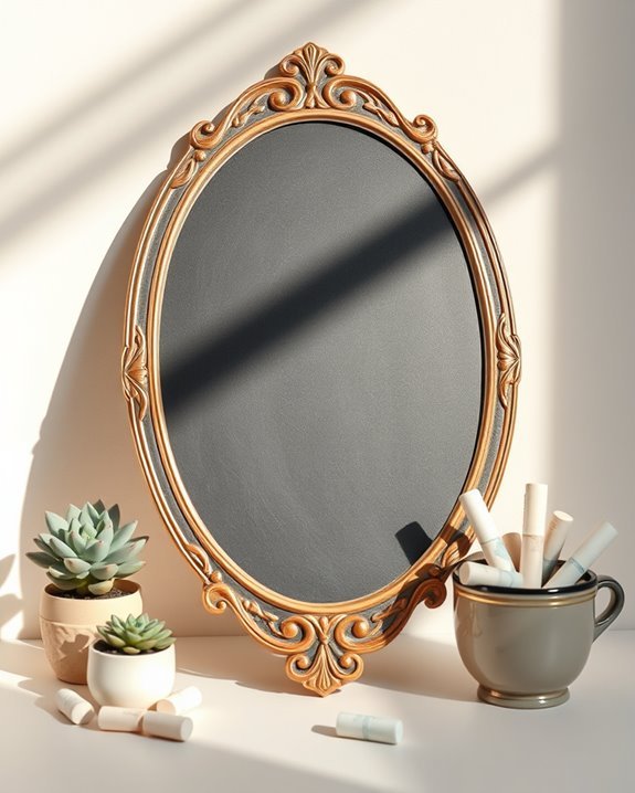 customizable chalkboard mirror messages