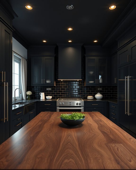 dark ceilings enhance intimacy