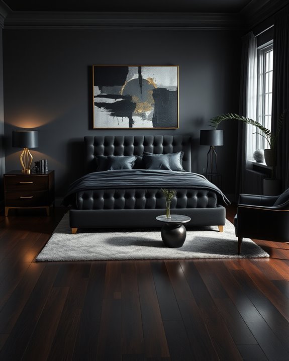 dark furniture enhances design