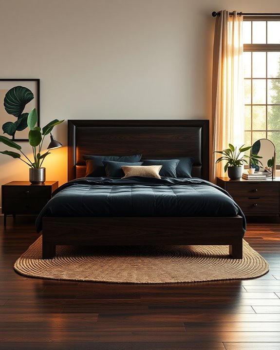 dark furniture natural warmth