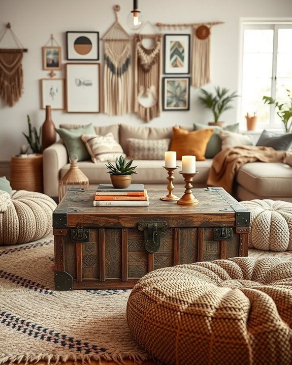 decorative trunks as tables