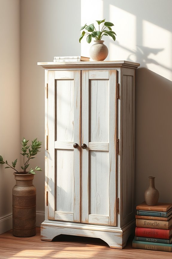distress wood finish technique
