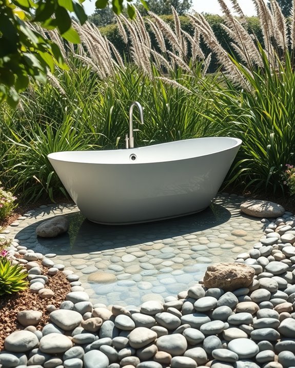 drifting pebbles enhance tranquility