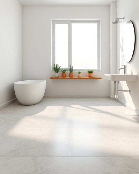 durable budget friendly bathroom flooring
