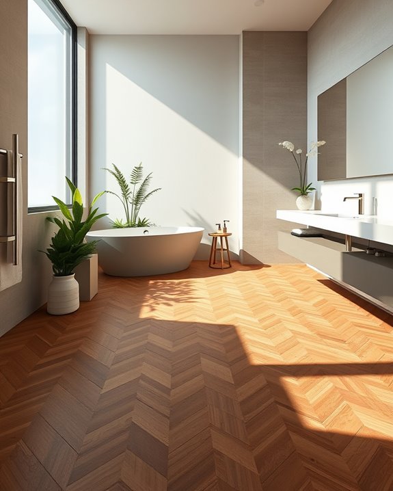 durable stylish bathroom flooring
