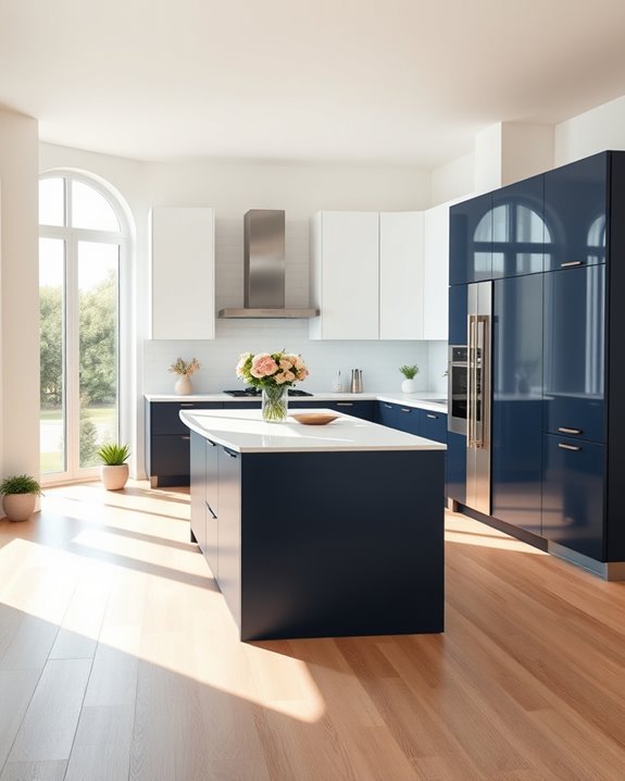 dynamic dual toned cabinetry design