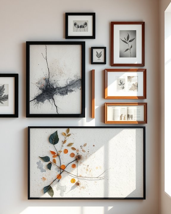dynamic mixed media decor