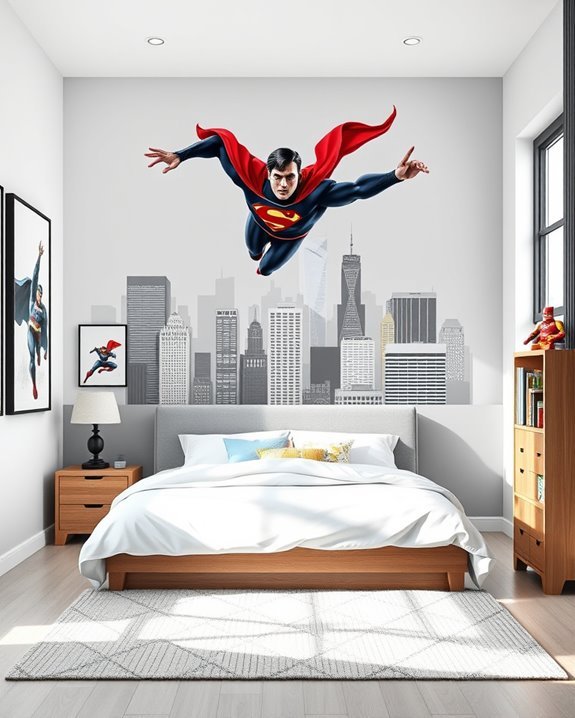 dynamic superhero room decor