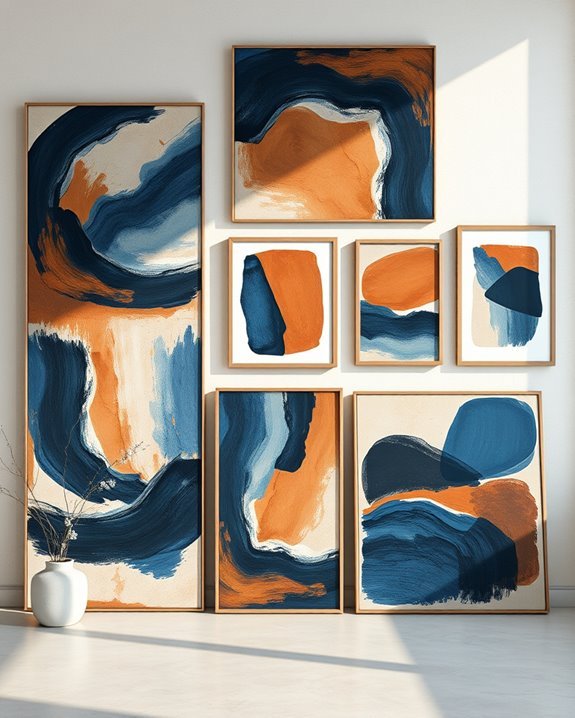 earthy abstract expressionism artwork