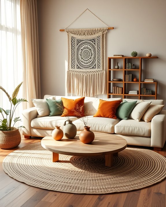earthy tones create coziness