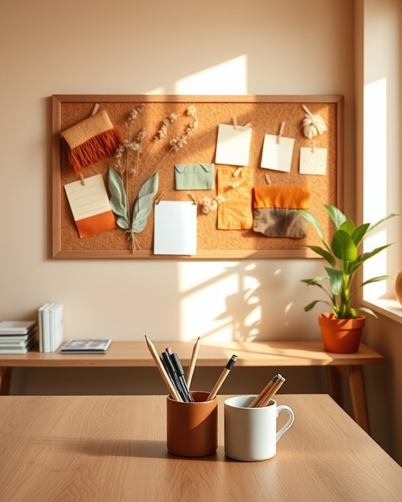 earthy vibrant bulletin boards