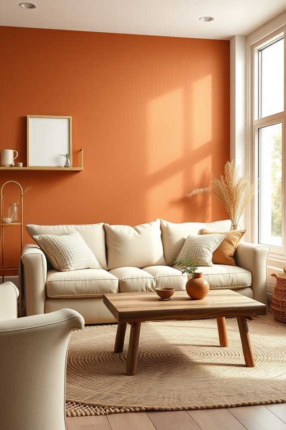earthy warmth with terracotta