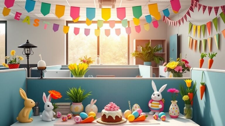 easter themed office decorations ideas
