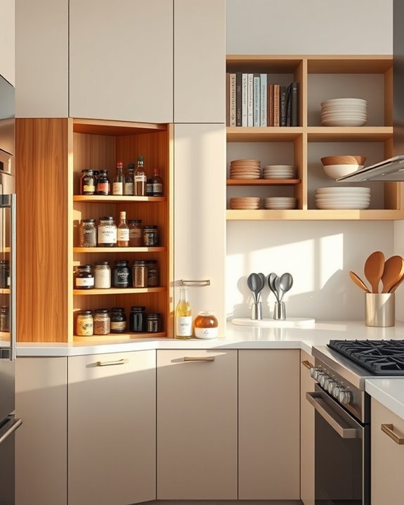 easy access condiment organization
