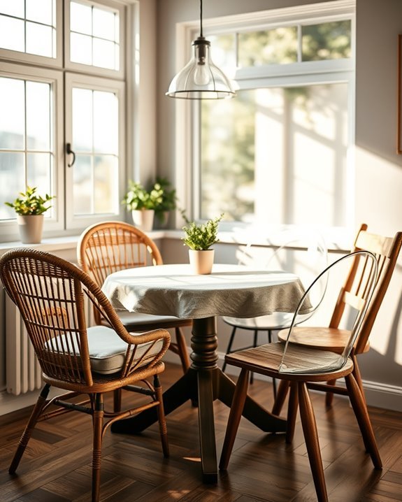 eclectic chair style mixing