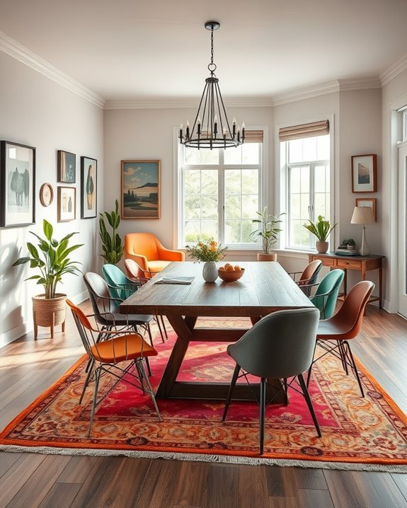 eclectic dining room design