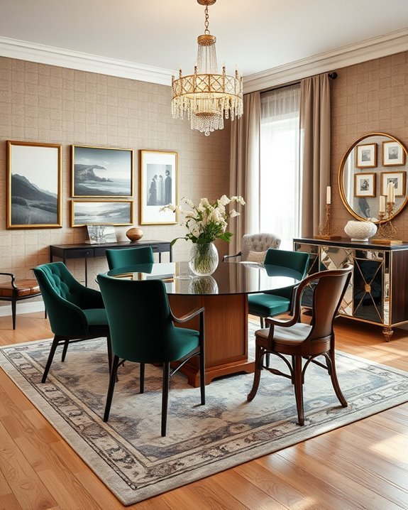 eclectic dining room style