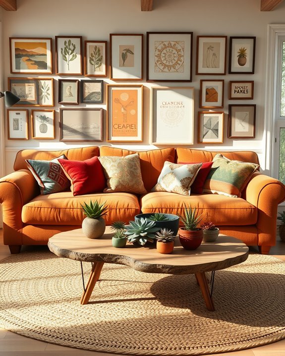 eclectic vibrant dining room